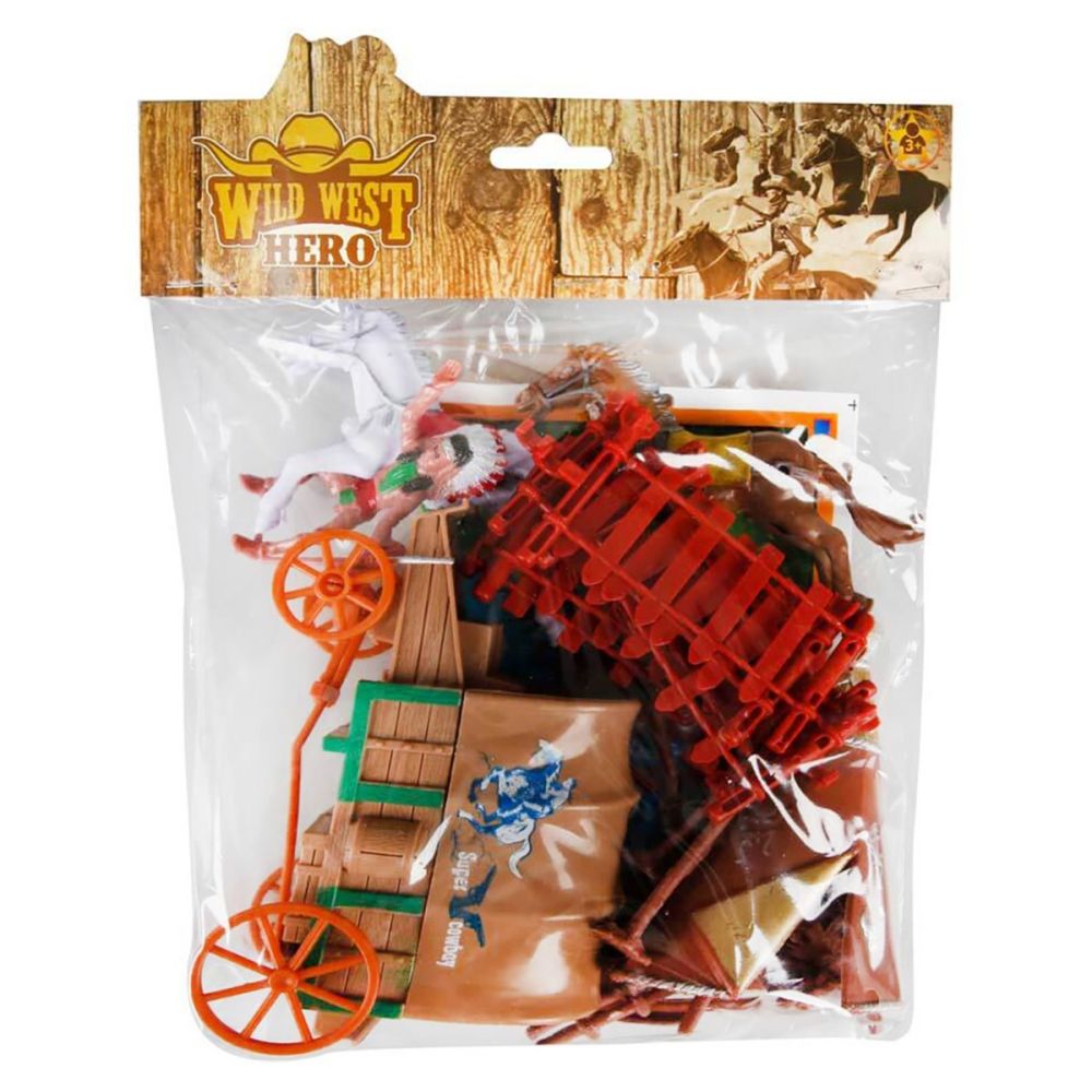 Комплект за игра, Каубой и аксесоари, Wild West Hero