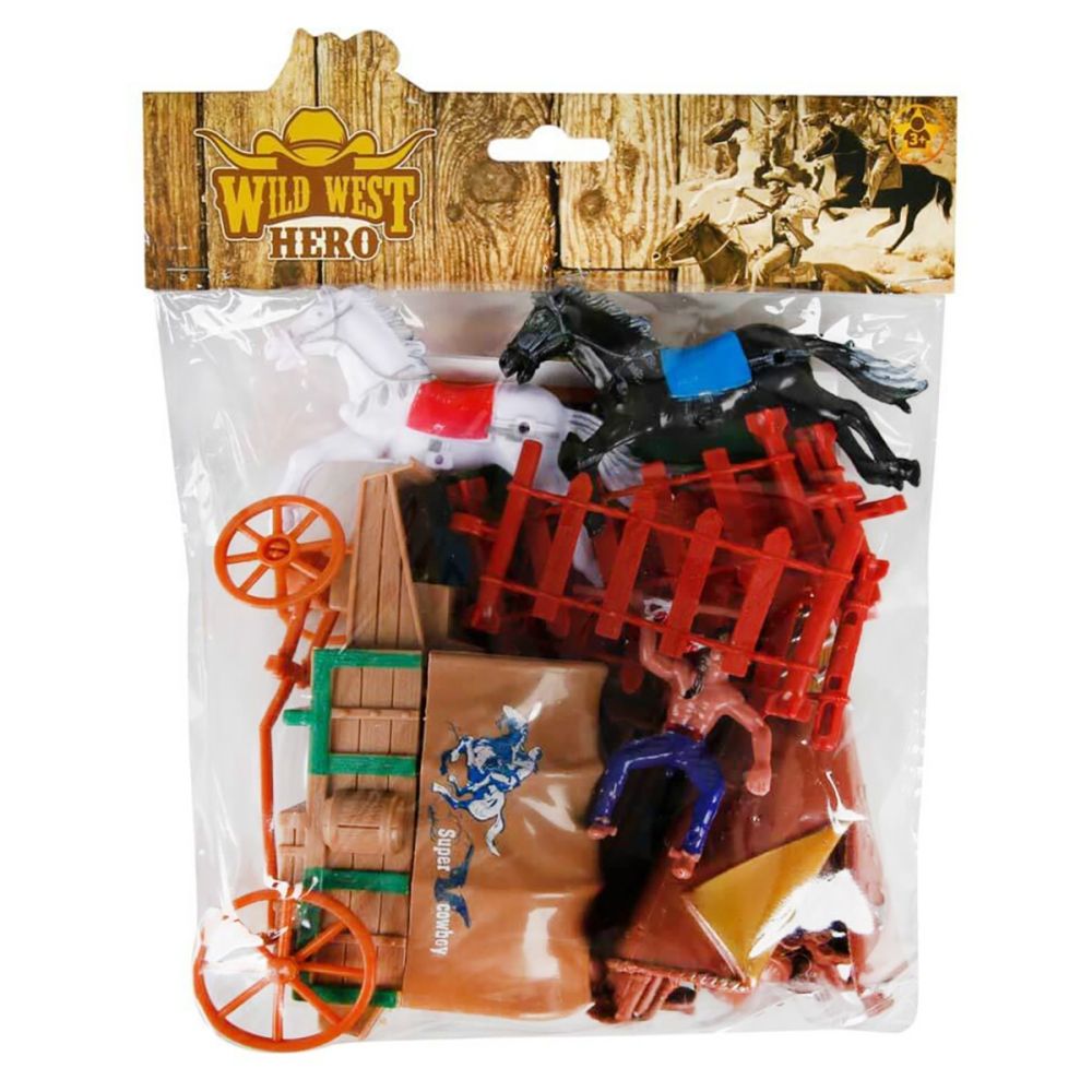 Комплект за игра, Каубой и аксесоари, Wild West Hero