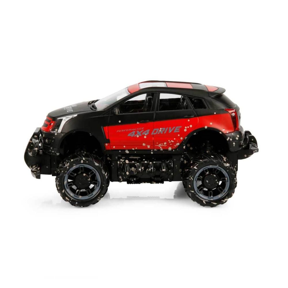 Високопроходим автомобил с дистанционно управление, Crazon, Crazy Off-Road, 1:18, Червено - Черен