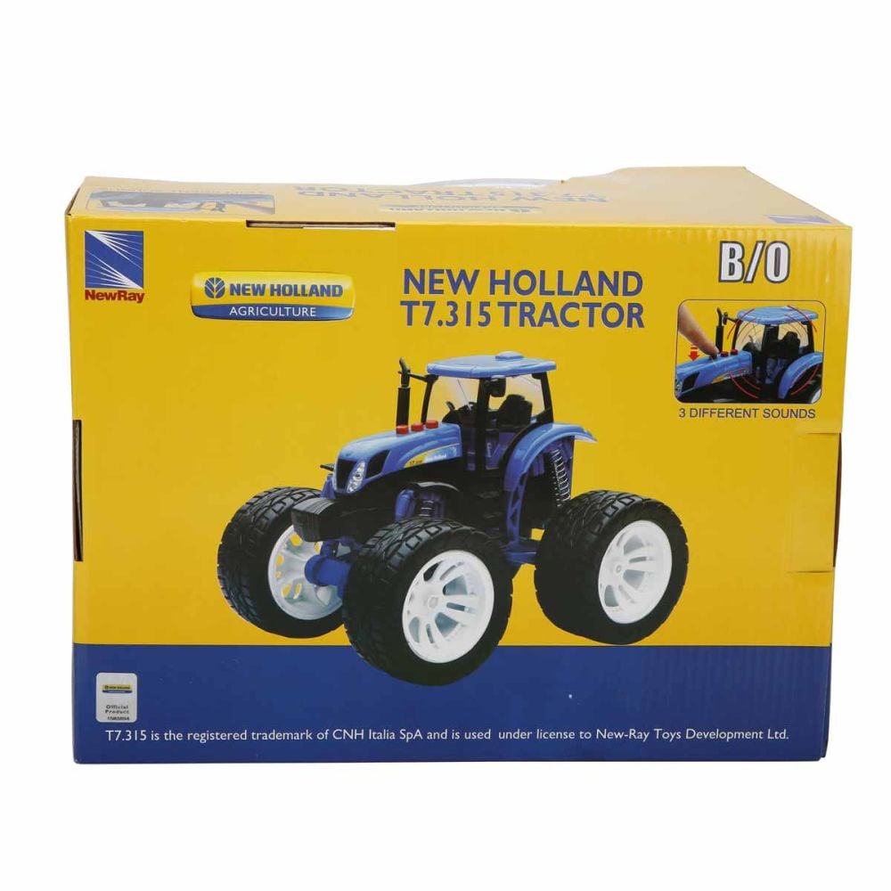Трактор със звуци, New Ray, New Holland T 7315, 1:24