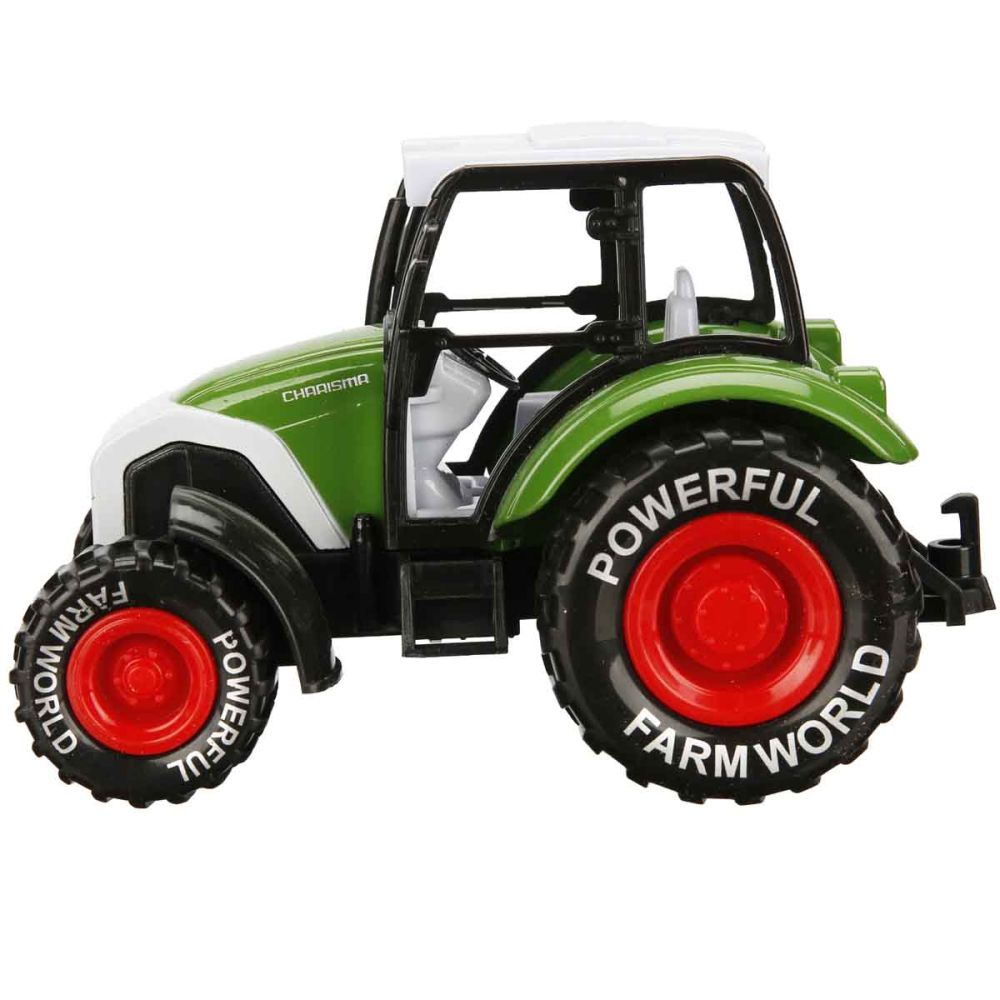 Селскостопански трактор, Maxx Wheels, 14 см, Зелен