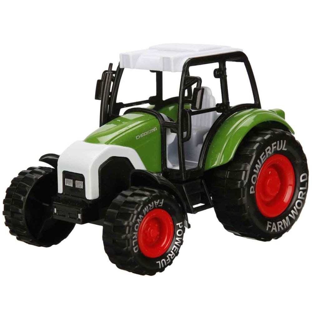 Селскостопански трактор, Maxx Wheels, 14 см, Зелен