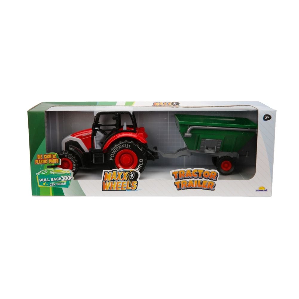 Трактор с ремарке, Maxx Wheels, Farm Word Powerful