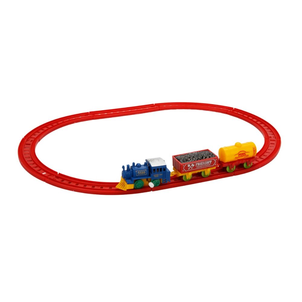 Комплект мини влакче с релси, Maxx Wheels, 11 части