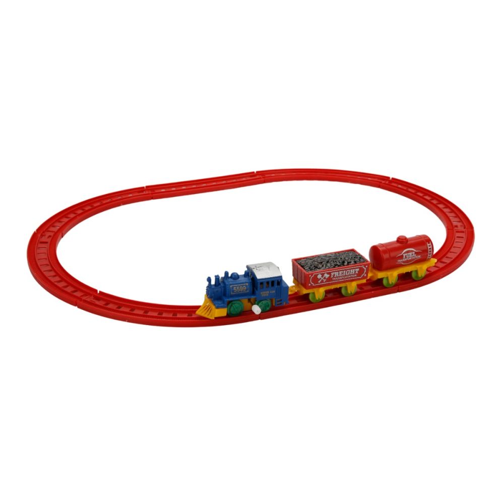Комплект мини влакче с релси, Maxx Wheels, 11 части