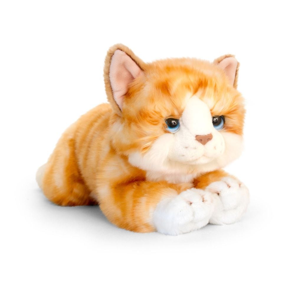 Плюшена играчка Keel Toys, Коте джинджър, 32 см