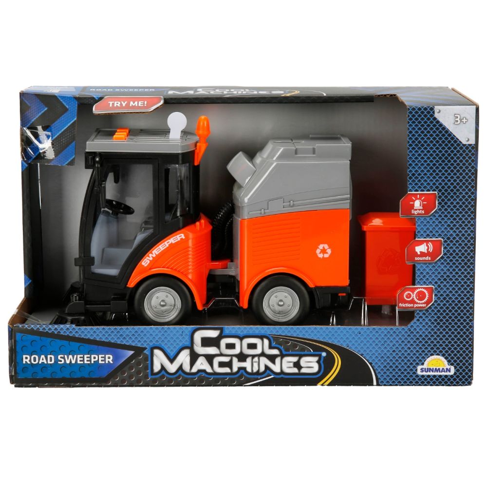 Почистваща машина със светлини и звуци Cool Machines, 1:16, 20см