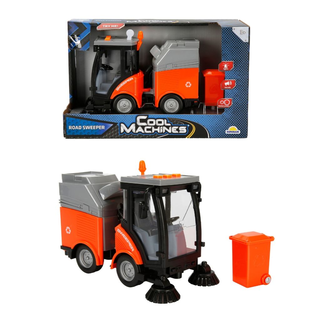 Почистваща машина със светлини и звуци Cool Machines, 1:16, 20см