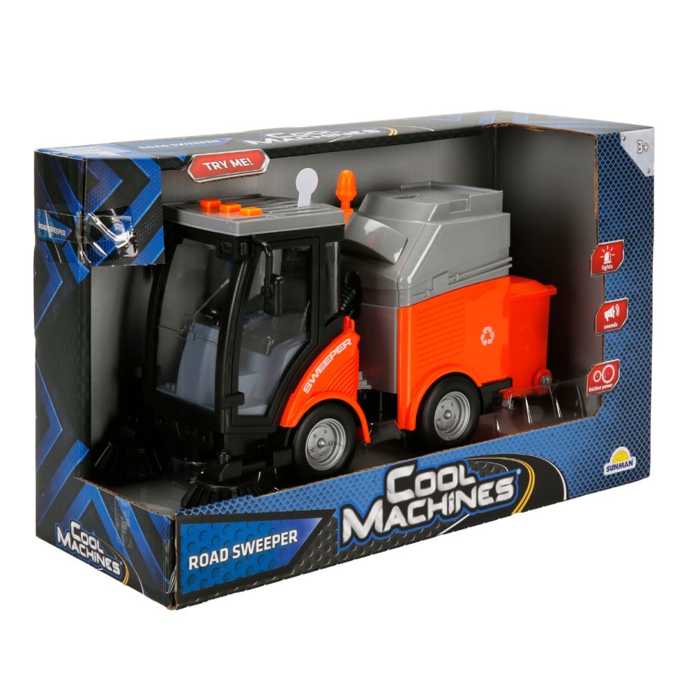 Почистваща машина със светлини и звуци Cool Machines, 1:16, 20см