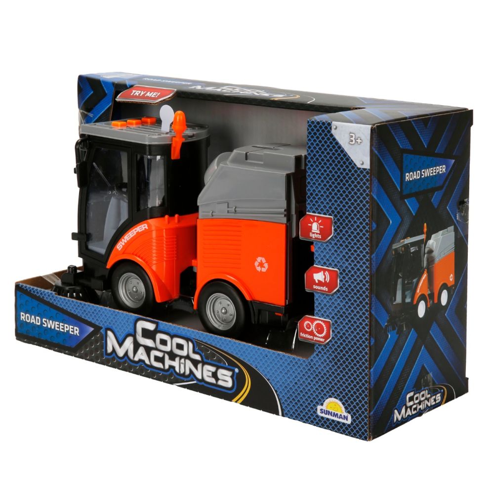 Почистваща машина със светлини и звуци Cool Machines, 1:16, 20см