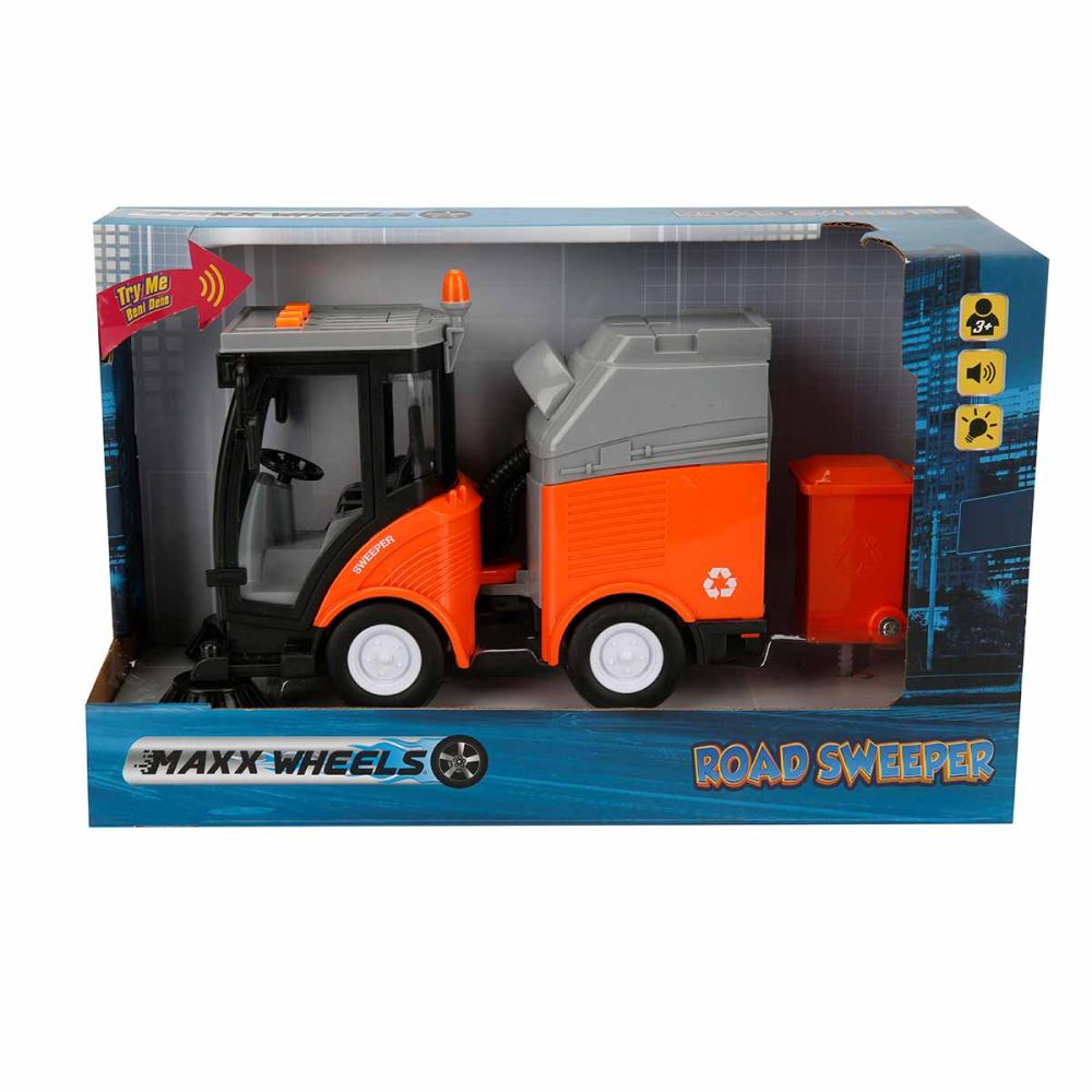 Почистваща машина със светлини и звуци Cool Machines, 1:16, 20см