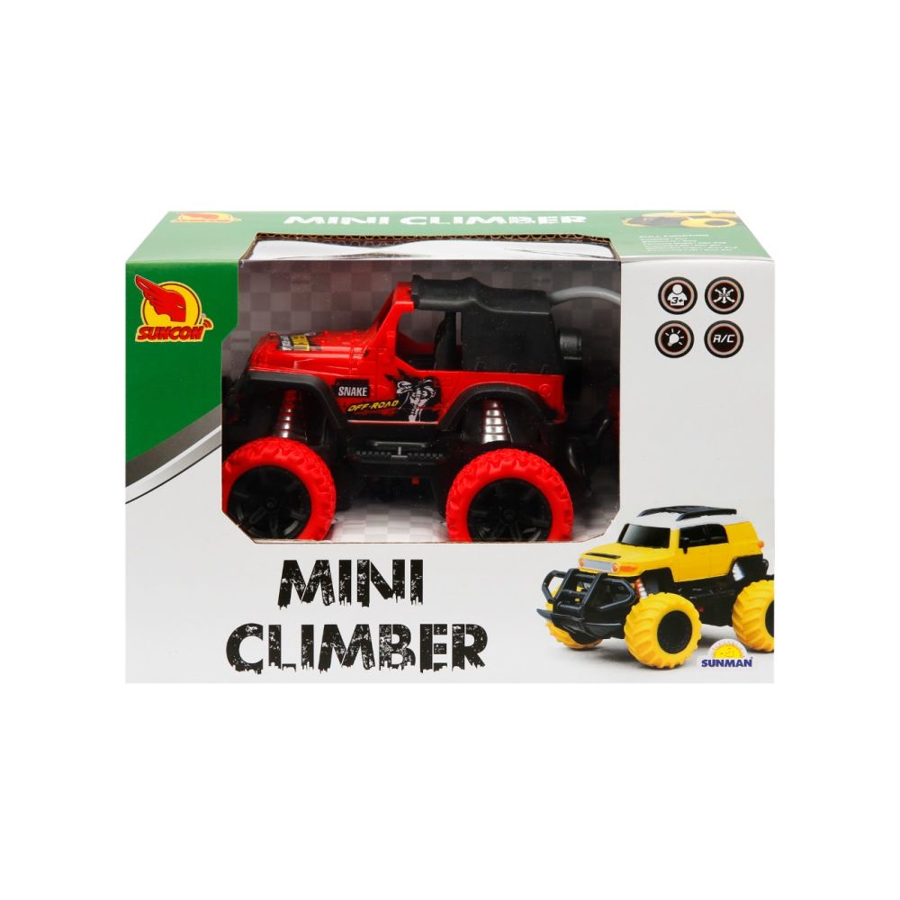Мини количка с брезент и дистанционно, Suncon, Mini Climber, Оранжева, 1:43