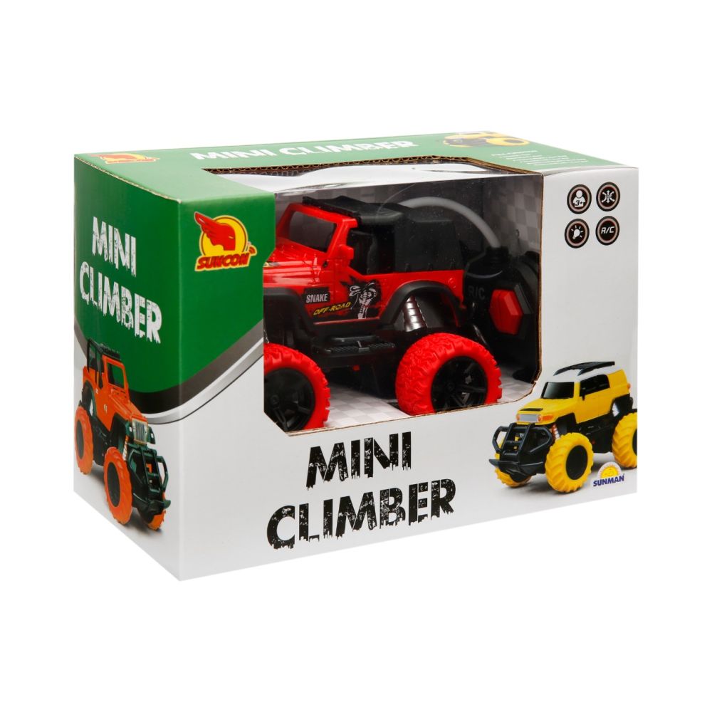 Мини количка с брезент и дистанционно, Suncon, Mini Climber, Оранжева, 1:43