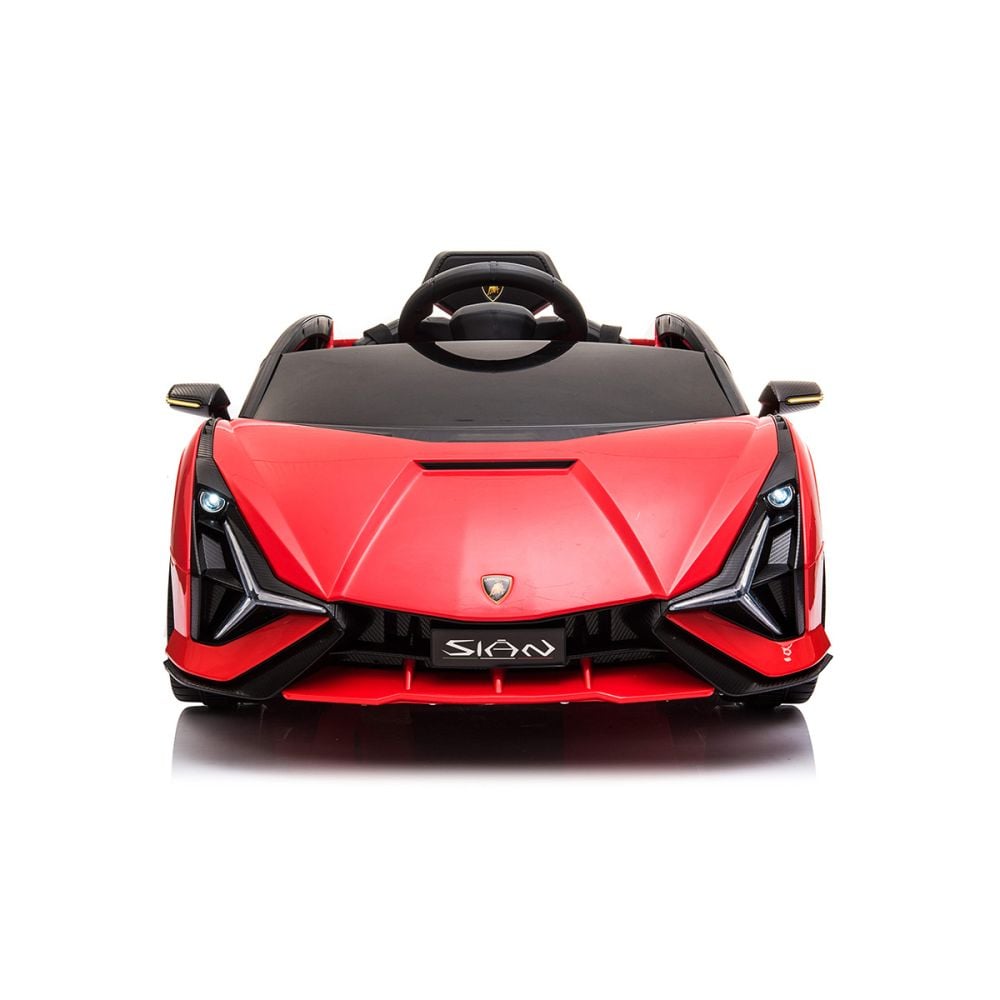 Електрическа количка, Lamborghini Sian, 12V, Червена