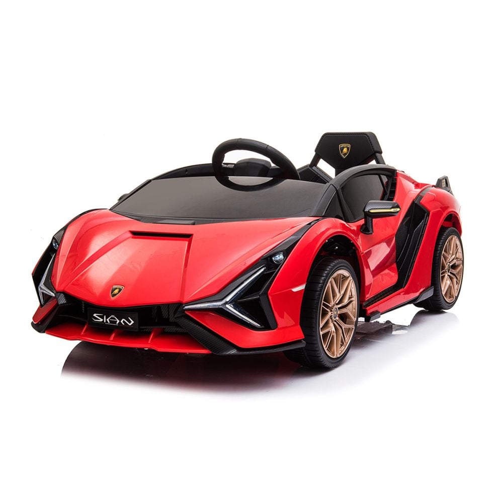 Електрическа количка, Lamborghini Sian, 12V, Червена