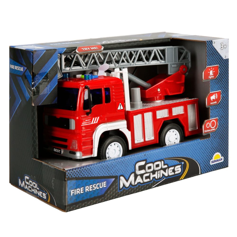 Пожарна кола с кран, Cool Machines, 20см