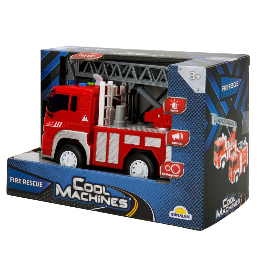 Пожарна кола с кран, Cool Machines, 20см