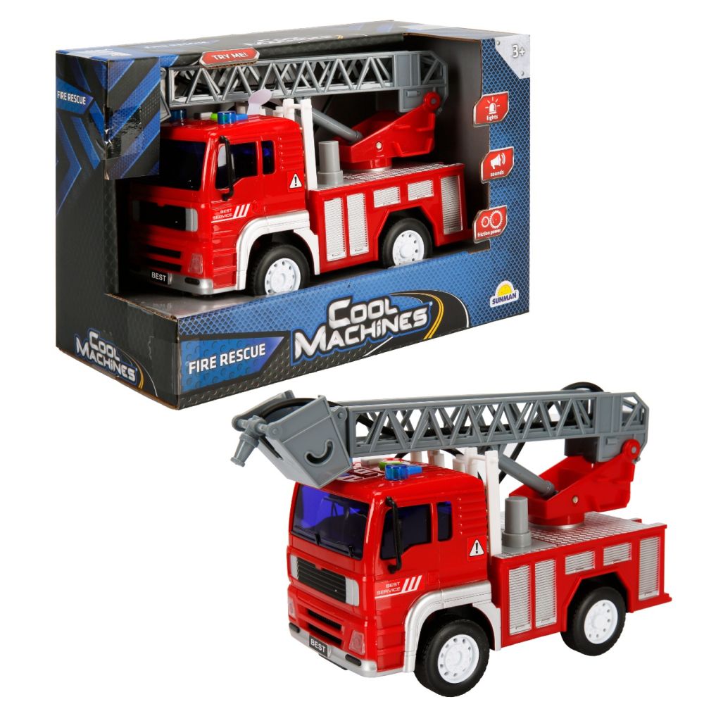 Пожарна кола с кран, Cool Machines, 20см
