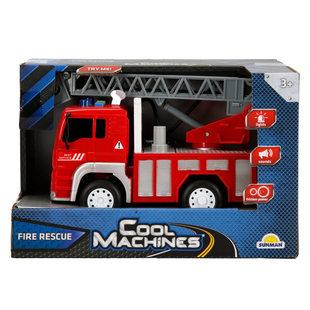 Пожарна кола с кран, Cool Machines, 20см