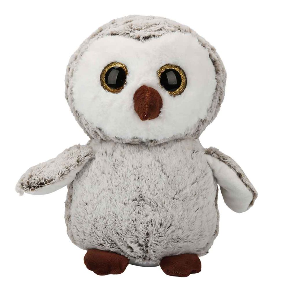 Плюшена играчка, Puffy Friends, Сова, Кафява, 30 см