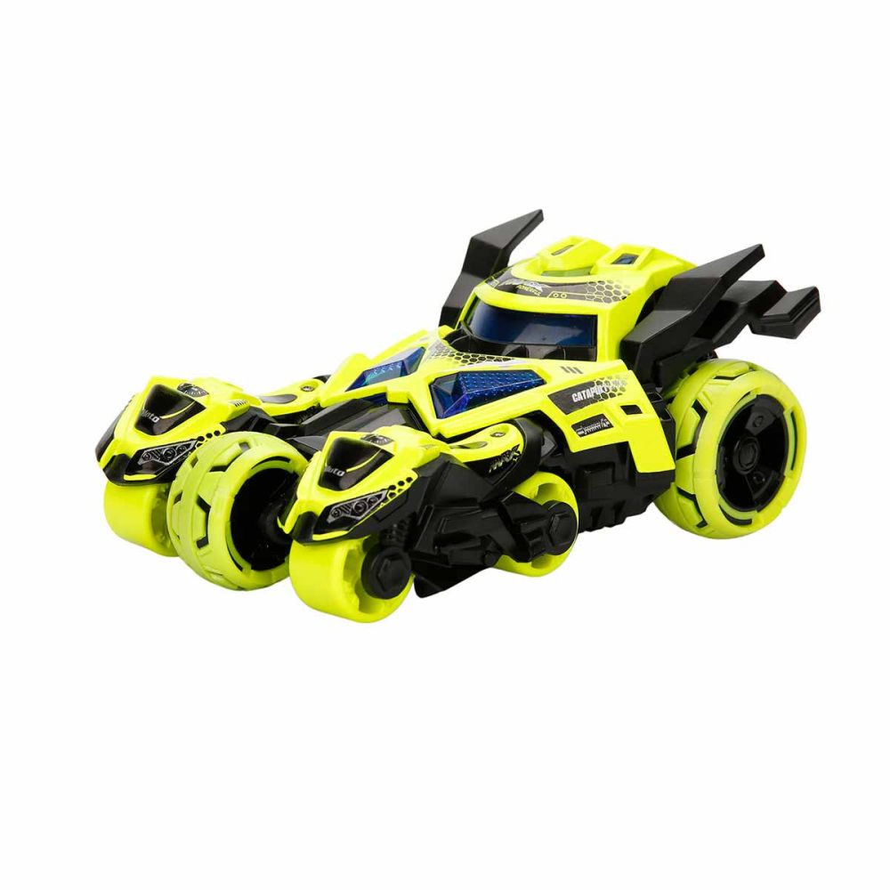 Количка с изстрелвачка за мотоциклети, Maxx Wheels, Catapult Car 3in1, Жълта