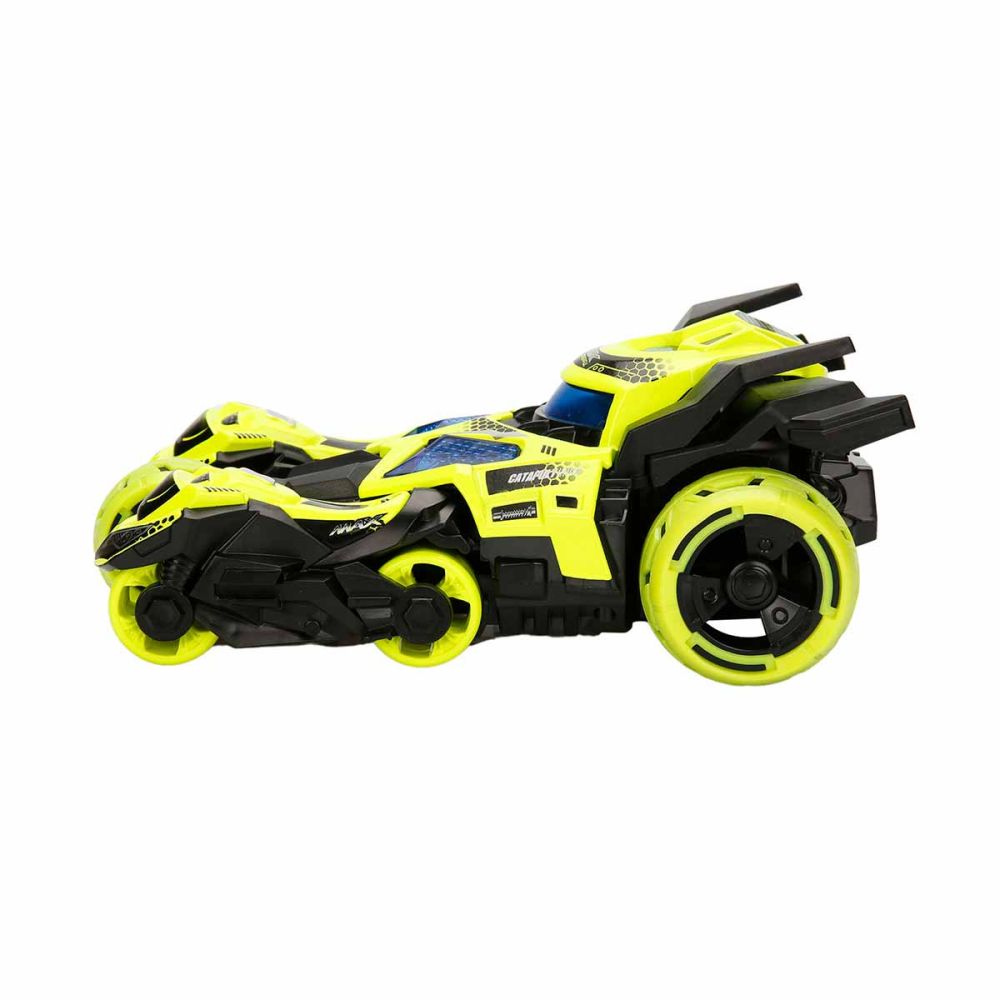 Количка с изстрелвачка за мотоциклети, Maxx Wheels, Catapult Car 3in1, Жълта