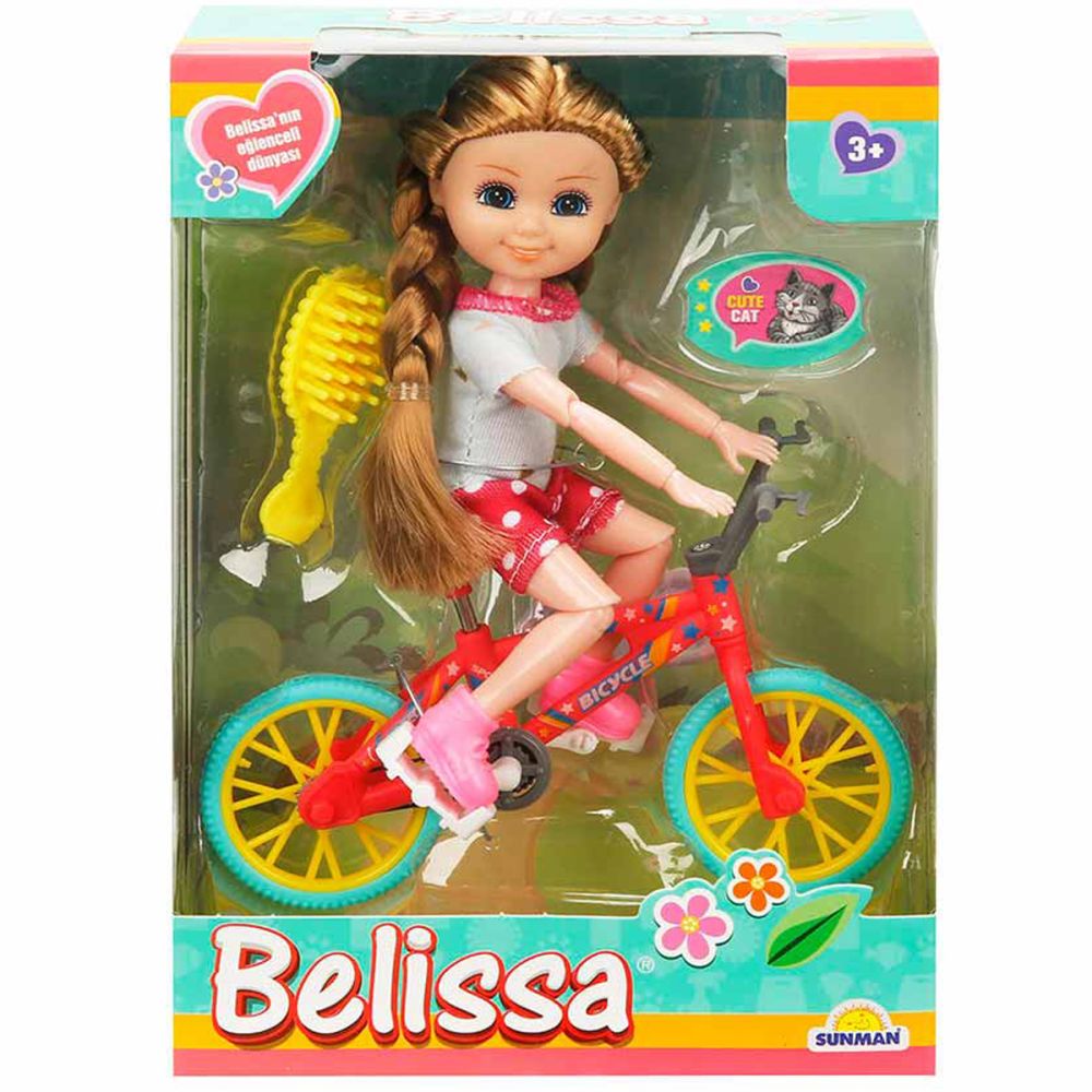 Кукла Belissa, на велосипед