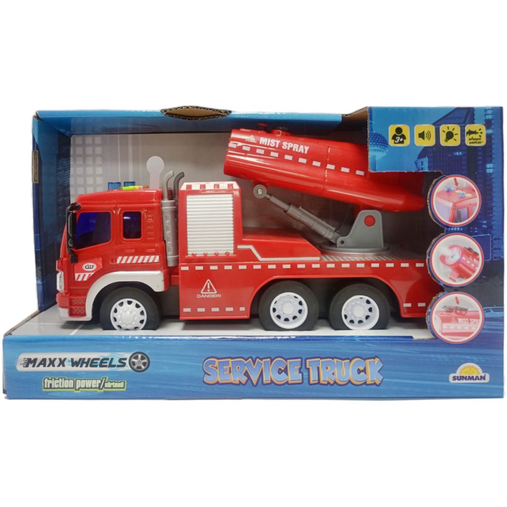 Пожарна кола пръскаща вода, Maxx Wheels, 1:16