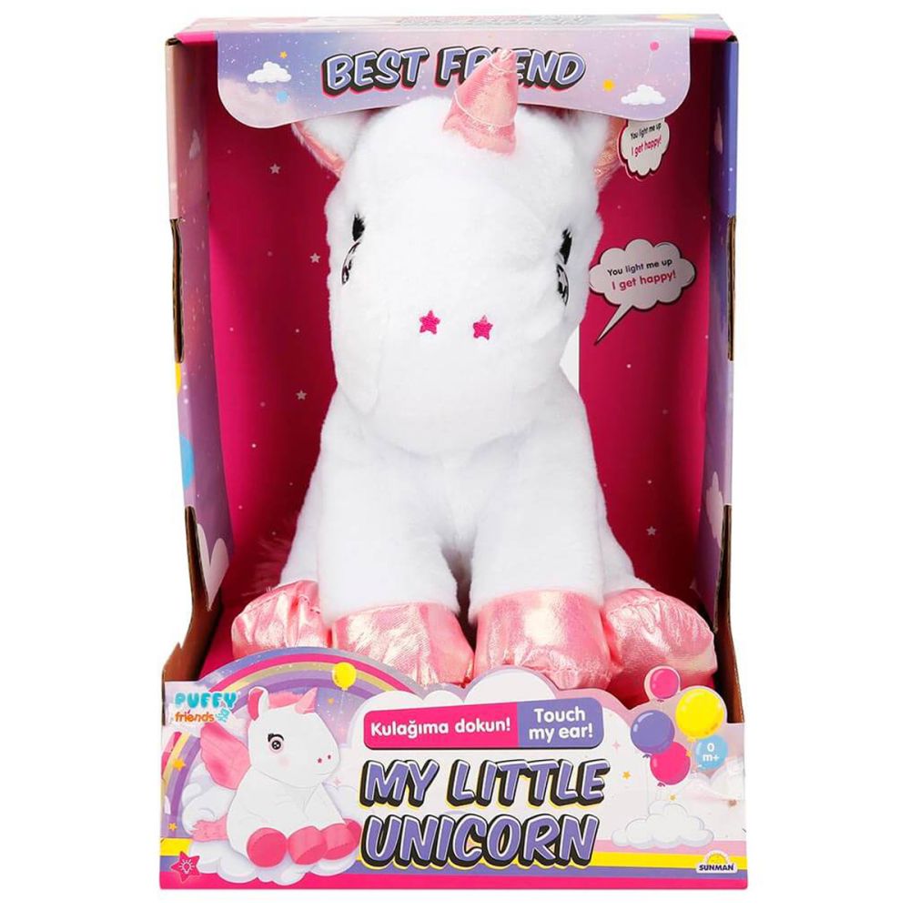 Интерактивна плюшена играчка Puffy Friends, Моят малък светещ еднорог
