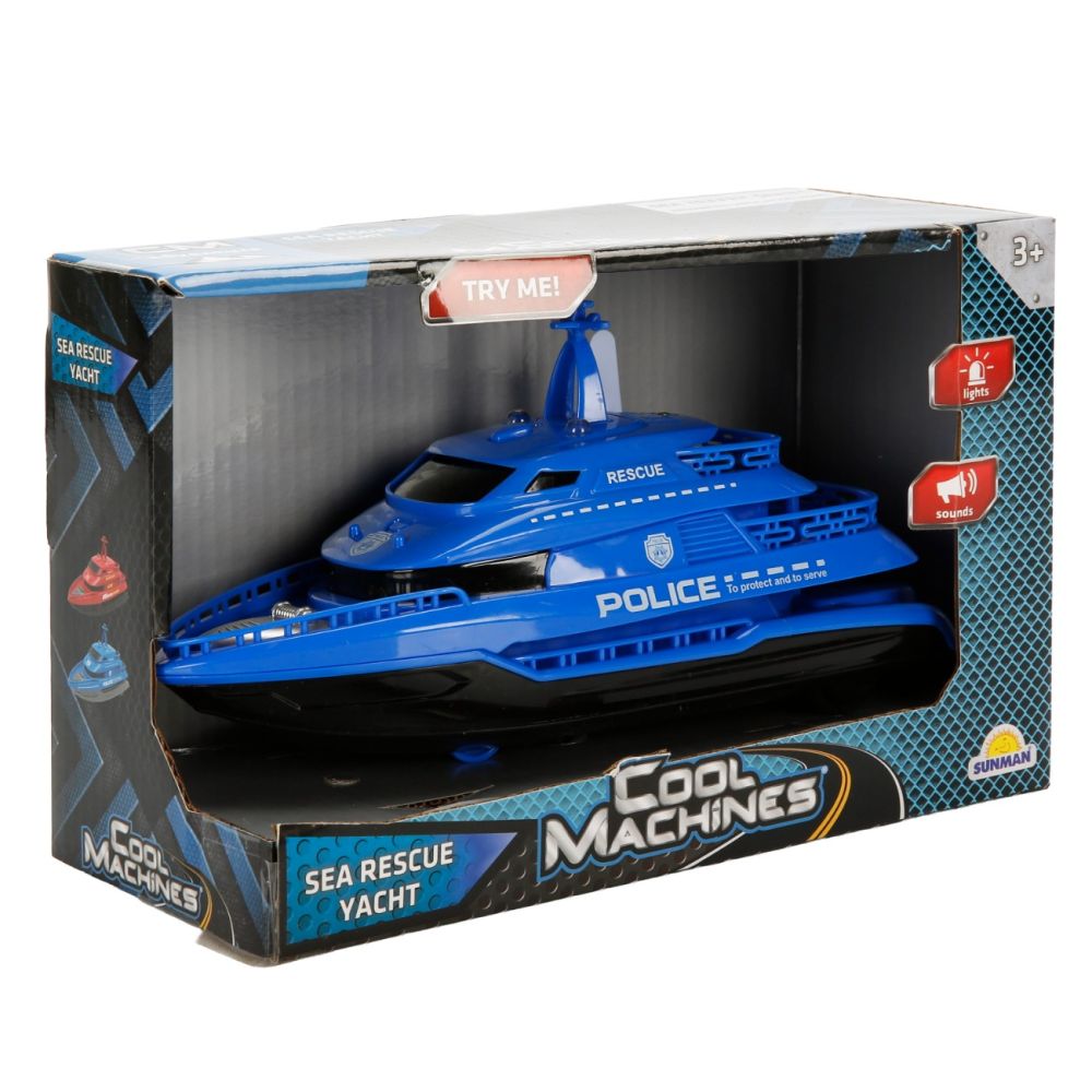 Интервенционен автомобил по море със светлини и звуци, Cool Machines, Син