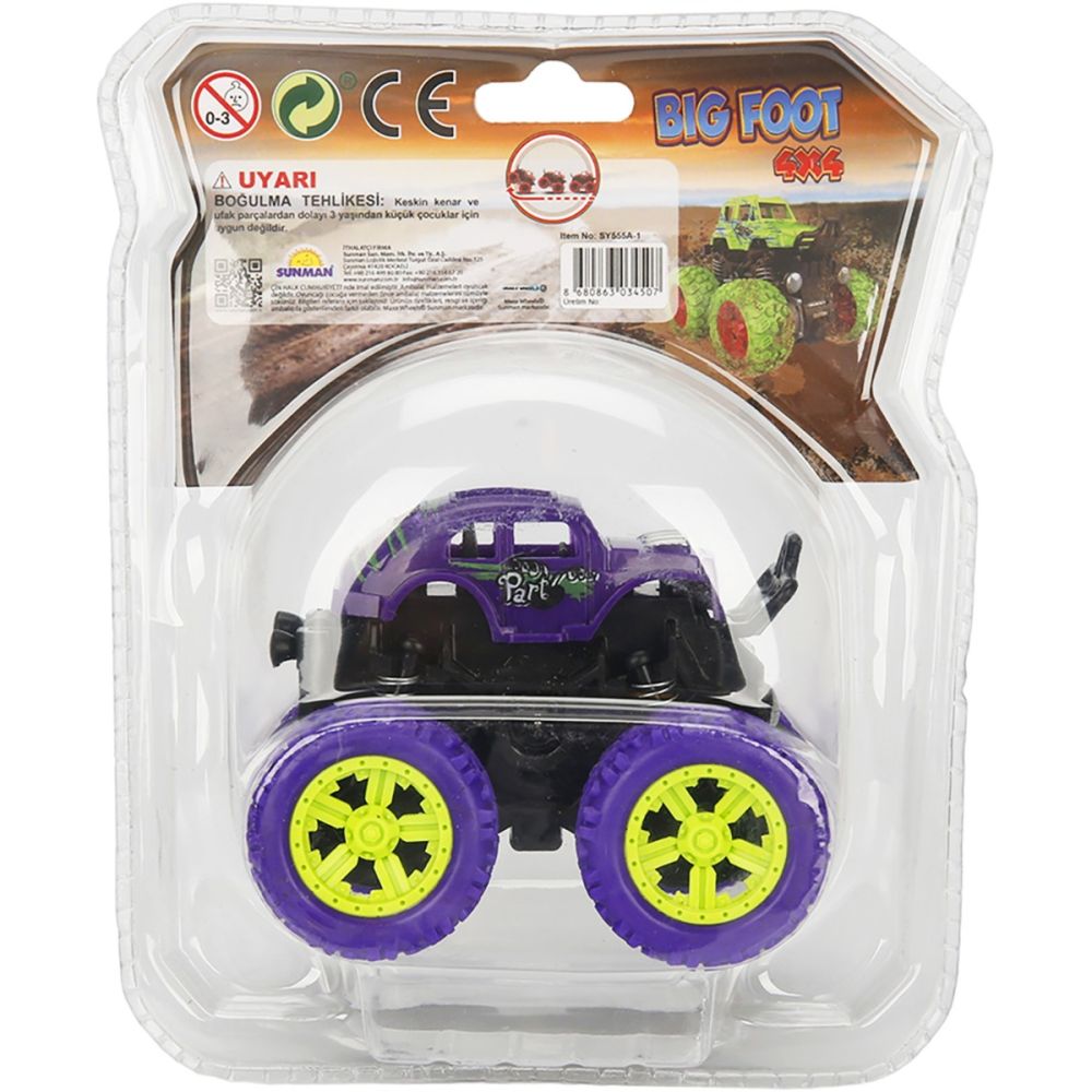 Количка Big Foot, 4x4, Maxx Wheels, 1:36, Лилава