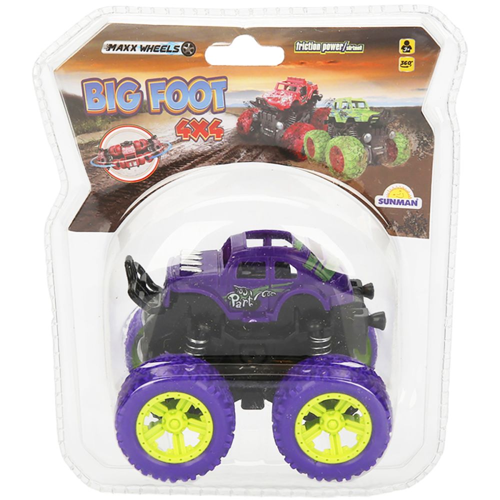 Количка Big Foot, 4x4, Maxx Wheels, 1:36, Лилава