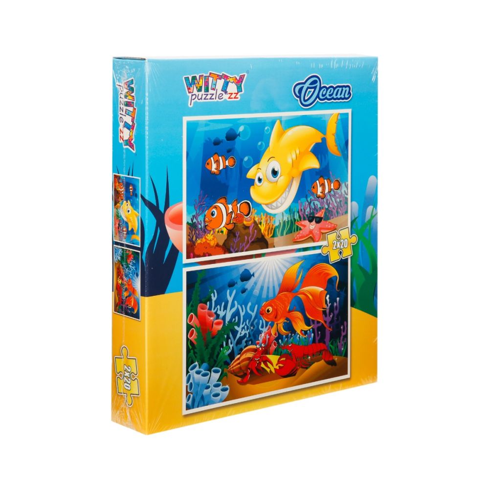 Пъзел Witty Puzzlezz, 2 x 20 части, Океан