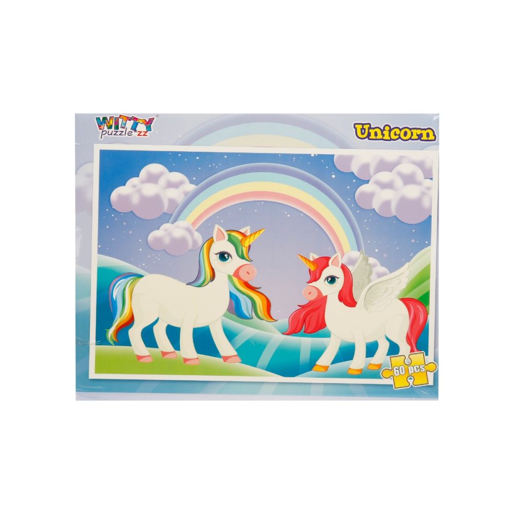 Пъзел Witty Puzzlezz, 60 части, Еднорози