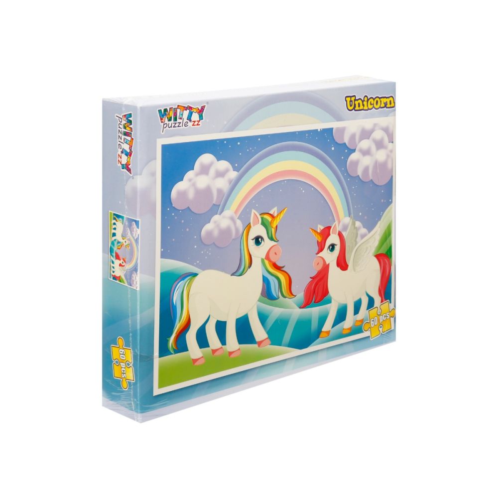 Пъзел Witty Puzzlezz, 60 части, Еднорози