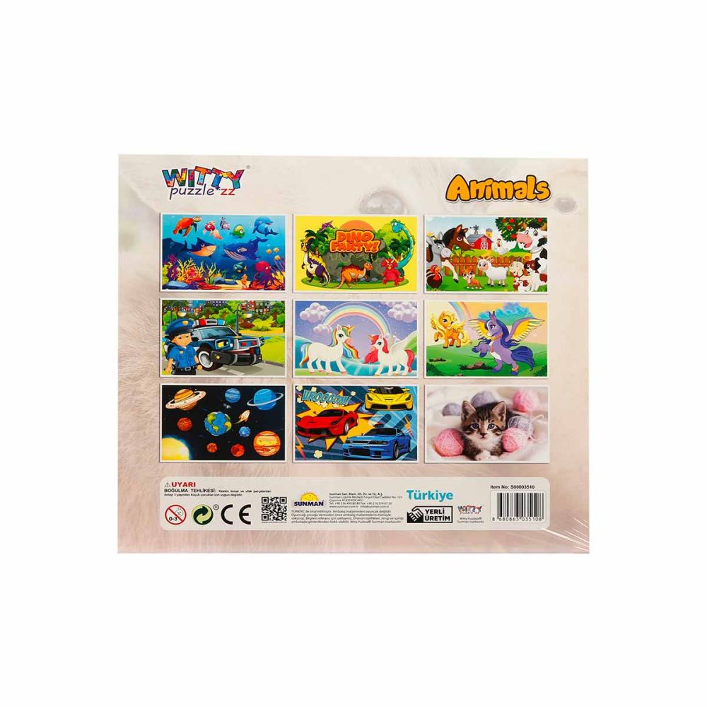 Пъзел Witty Puzzlezz, Животни, 60 части