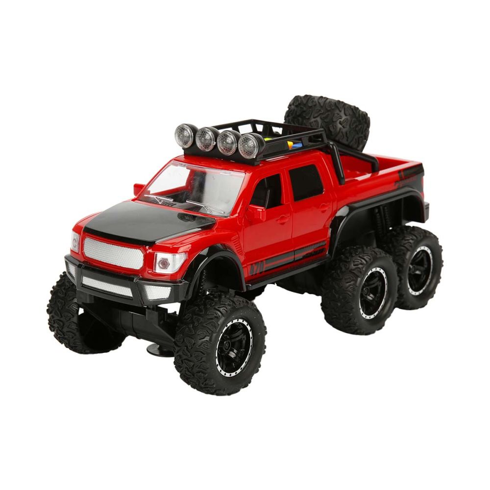 Автомобил със светлини и звуци, Off Road, Maxx Wheels, 1:16, Червен