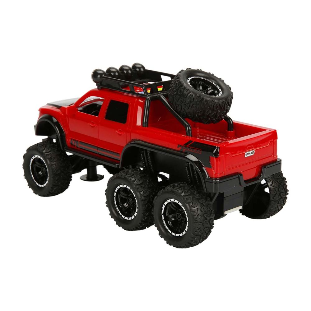 Автомобил със светлини и звуци, Off Road, Maxx Wheels, 1:16, Червен