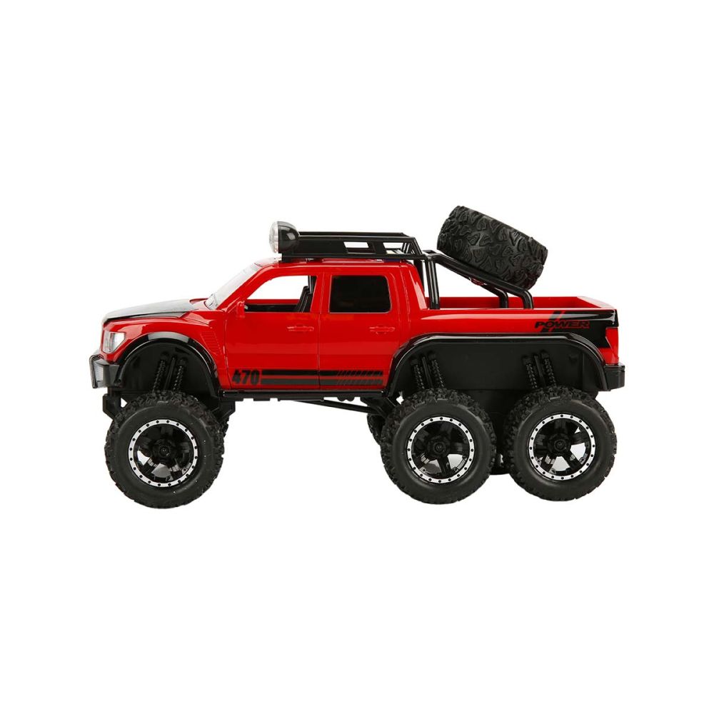 Автомобил със светлини и звуци, Off Road, Maxx Wheels, 1:16, Червен