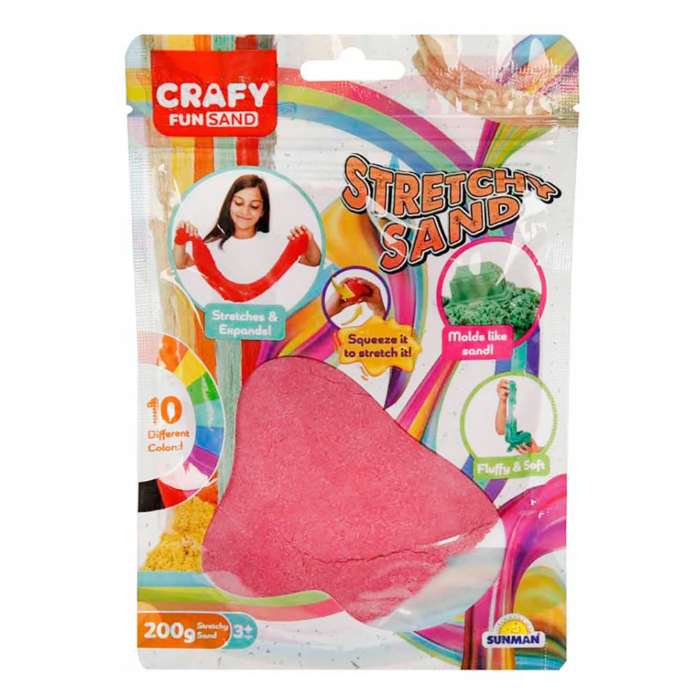 Моделиращ пясък, Crafy, 200гр, Розов