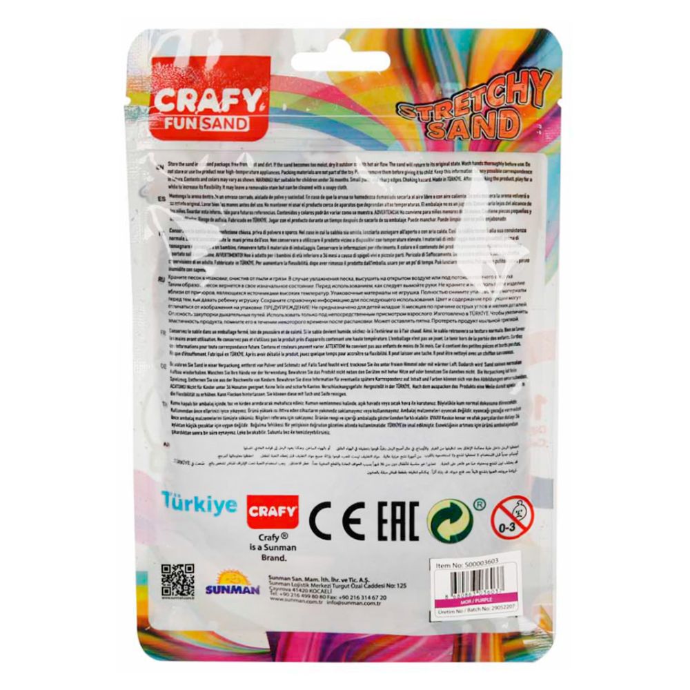 Моделиращ пясък, Crafy, 200гр, Лилав