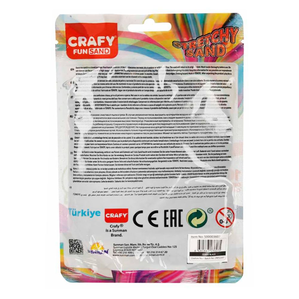 Моделиращ пясък, Crafy, 200гр, Черен