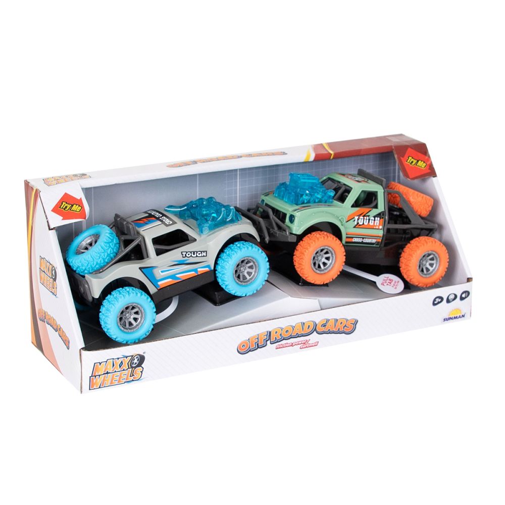 Комплект колички със светлини и звуци, Maxx Wheels, Off Road