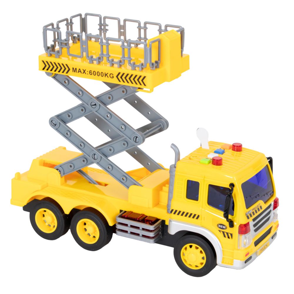Камион с механична стълба, Maxx Wheels, 1:16