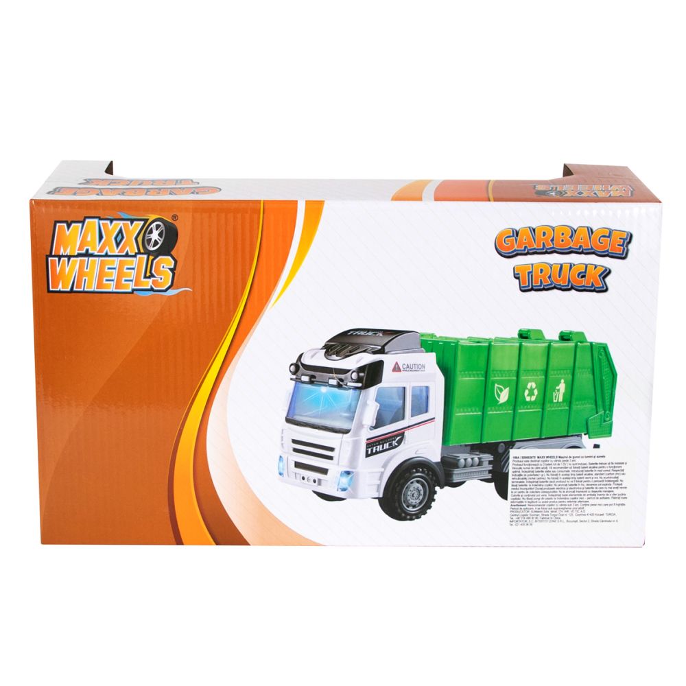 Боклукчийски камион със светлини и звуци, Maxx Wheels