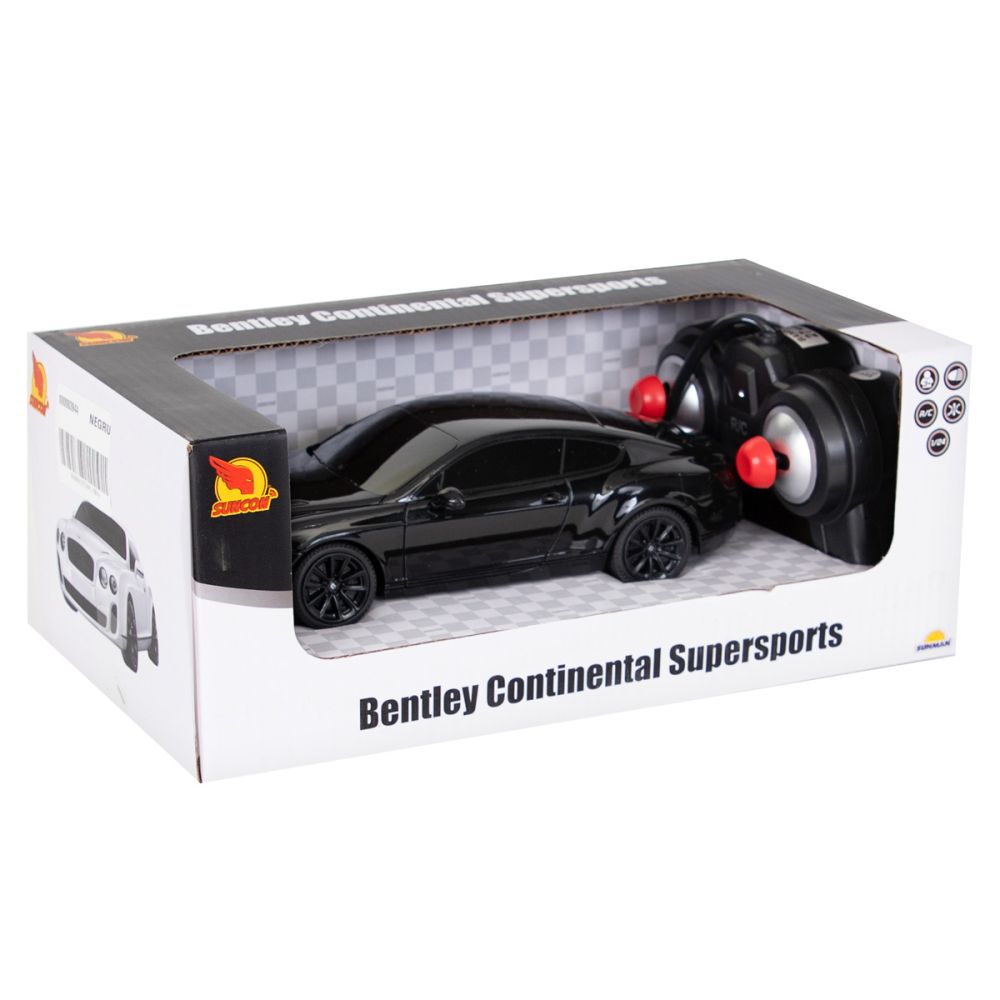 Кола с дистанционно управление, Suncon, Bentley Gt Supersport, 1:24, Черна