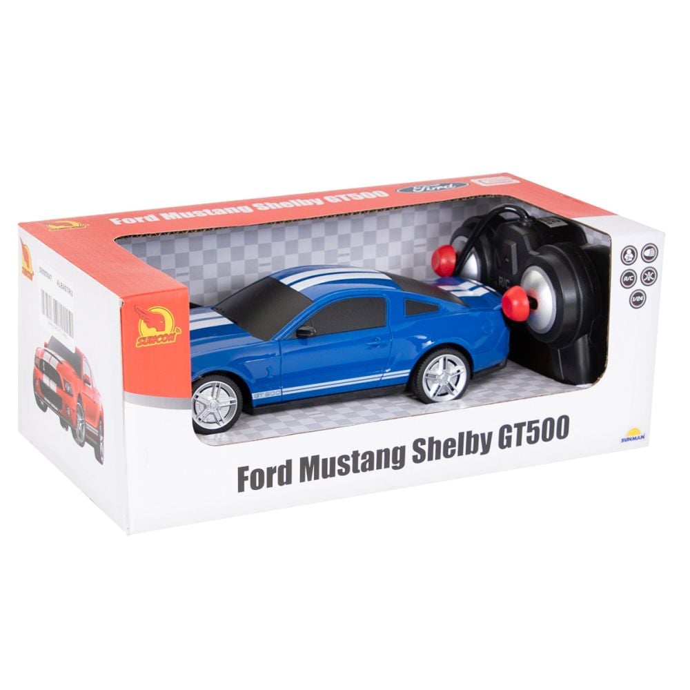 Кола с дистанционно, Suncon, Mustaung GT500, 1:24, Синя