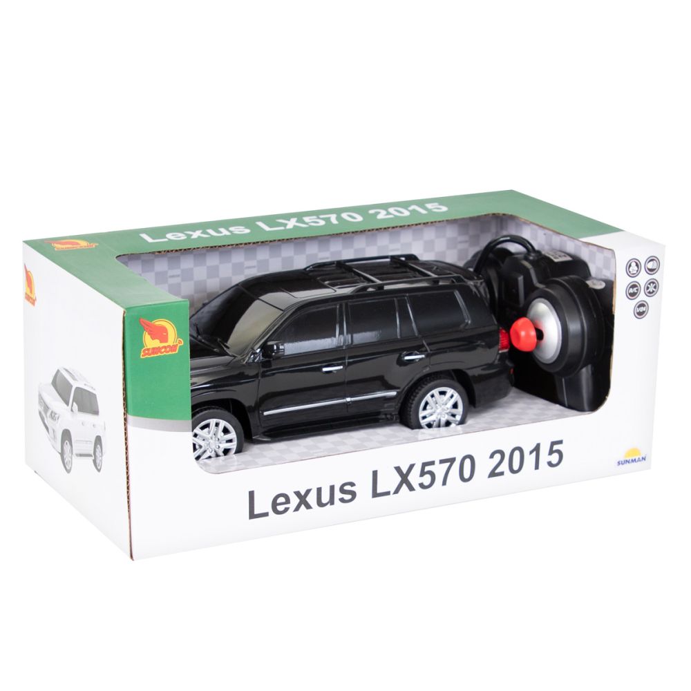 Кола с дистанционно, Suncon, Lexus LX570u 2015, 1:24, Черна