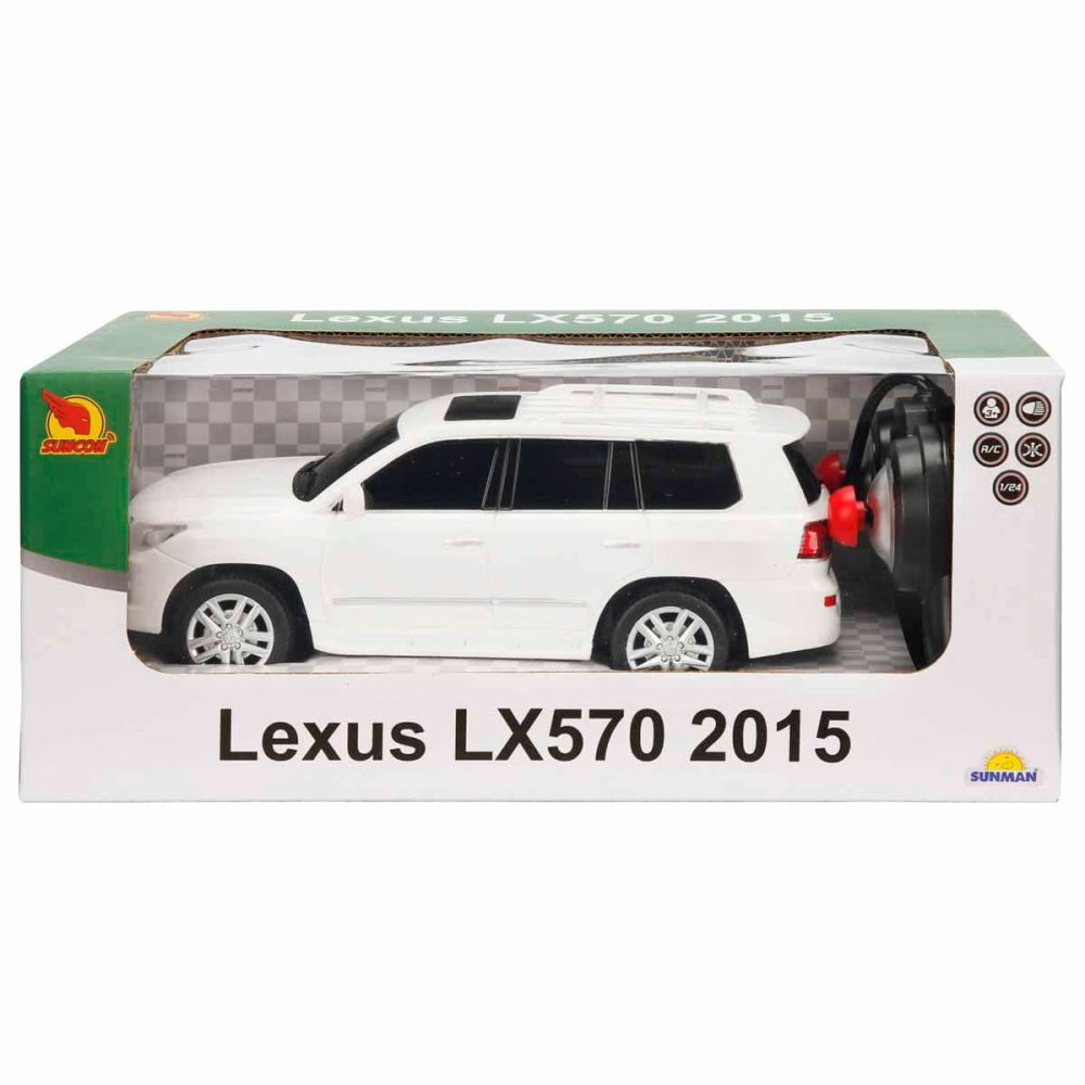 Кола с дистанционно, Suncon, Lexus LX570u 2015, 1:24, Бяла