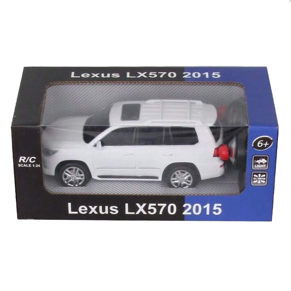Кола с дистанционно, Suncon, Lexus LX570u 2015, 1:24, Бяла